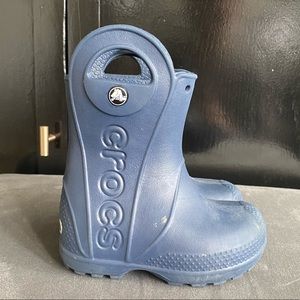 Navy Crocs Rainboots size 6